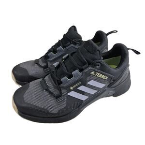 Adidas Terrex Swift R2 Gore-Tex Trail Hiking Shoes Women’s 6.5 Black Gray FW2779